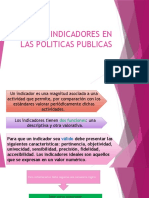 Los Indicadores en Las Politicas Publicas