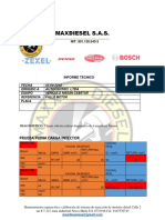 Informe Tecnico Inyector Nissan Cabstar nt400