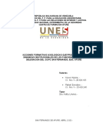 Acciones Formativas Axiologicas Que Promuevan Las Dinamicas Institucionales de Los Funcionarios de La Delegacion Del Cicpcsan Fernando, Edo. Apure