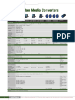 Comparison Chart For Serial-to-Fiber Media Converters