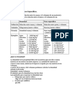 Densidad y Peso Específico