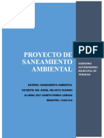 Proyecto de Saneamiento Ambiental..