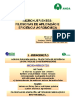 Micronutrientes: Filosofias de aplicação e eficiência agronômica
