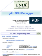 GDB: GNU Debugger: "UNIX For Programmers and Users"