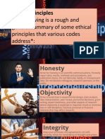 Ethical Principles: The Following Is A Rough and General Summary of Some Ethical Principles That Various Codes Address