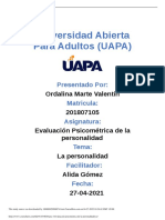 Tarea 1 Evaluacion Psicometrica de La Personalida