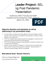 Sel Teaching Post Pandemic Presentation 1