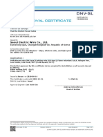 Type Approval Certificate: Seoul Electric Wire Co., LTD