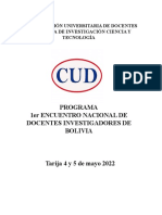 Programa Encuentro Docente Investigador Cud