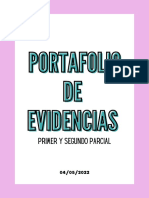 Portafolio de Evidencias Sub II Primer y Segundo Parcial