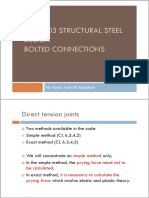 Kns3703 Structural Steel Design Design Bolted Connections Bolted Connections