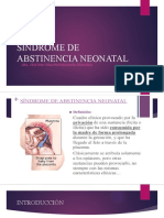 Síndrome de Abstinencia Neonatal