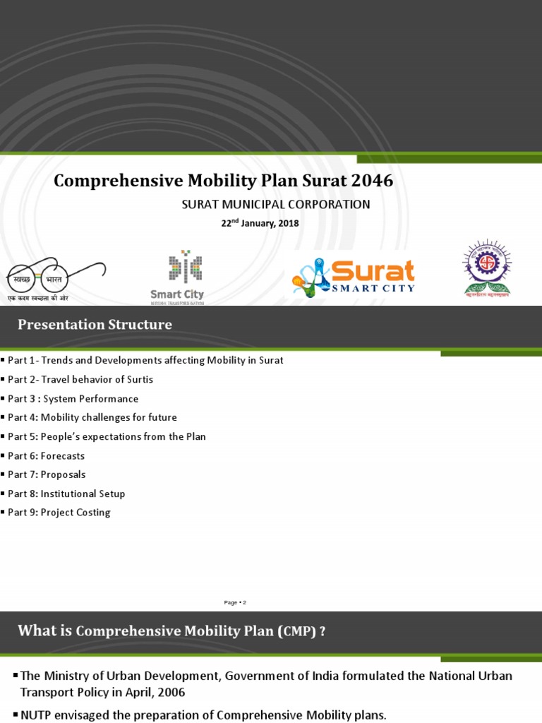 Surat Comprehensive Mobility Plan 2046 | PDF | Transport | Public Transport