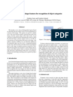 Scale-Invariant Shape Features For Recognition of Object Categories