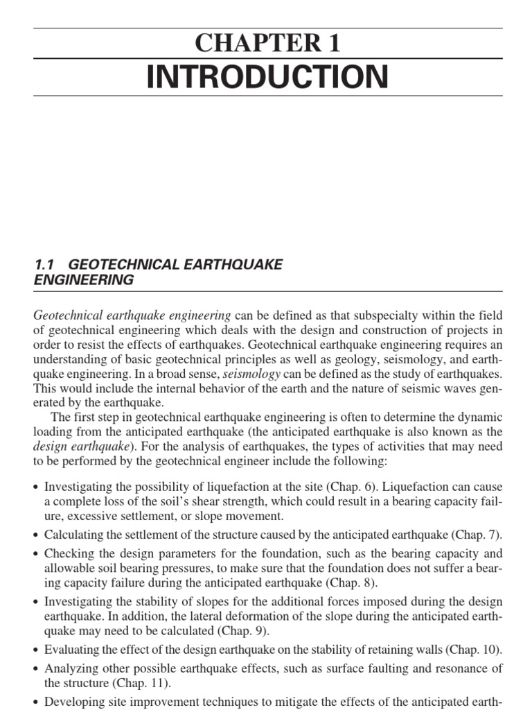 Principles of Geotechnical Earthquake Engineering | PDF