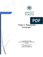 Taller II Relaciones Humanas