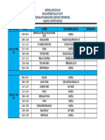 Jadwal Kegiatan Maper Xxvi