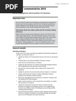 Examiners' Commentaries 2016: IS3167 Management and Innovation of E-Business Important Note