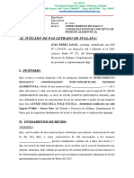 Consigno Pago de Pension de Alimentos