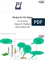Design For Six Sigma: An Overview Damon R. Stoddard Master Black Belt