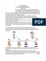 Class XII Biology Summer Vacation Worksheet