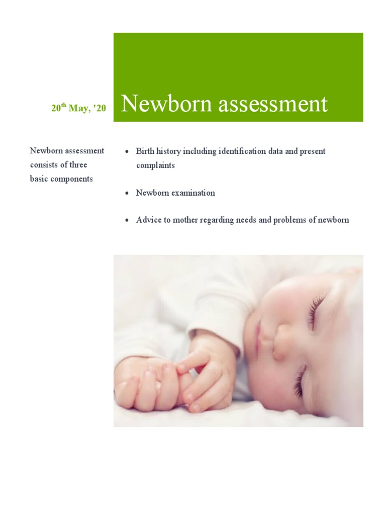 Newborn Assessment PDF Anatomical Terms Of Motion Childbirth