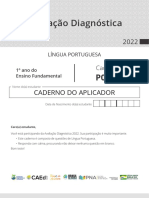 Avaliação Diagnóstica: Caderno Do Aplicador