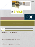 Module 7 - Metadata