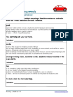 Grade 2 Multiple Meaning Words 1