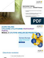 Modulul 3 - Cautare Apeluri de Proiecte - Portal Finantari 0 Licitatii UE