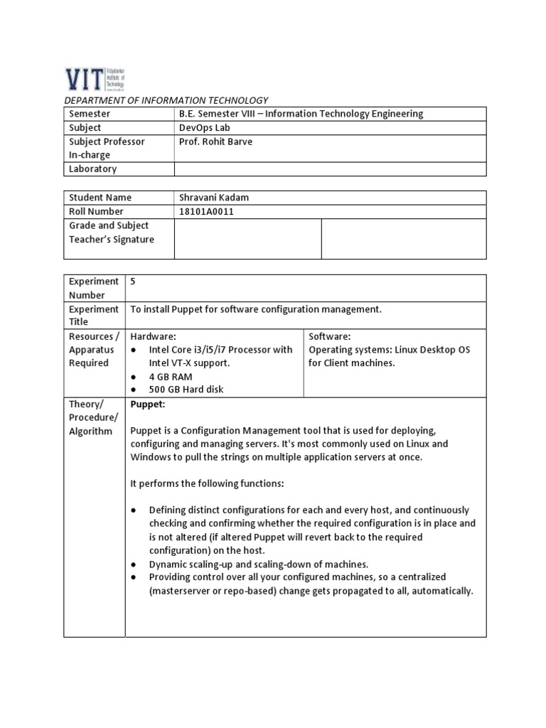 18101a0011 Devops Exp-5 | PDF | Operating System | Software