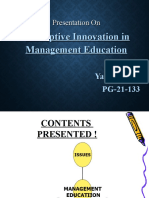 Disruptive Innovation in Management Education