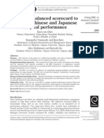Using The Balanced Scorecard To Measure Chinese and Japanese Hospital Performance