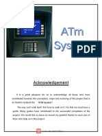 Analyzing the Design of an ATM System