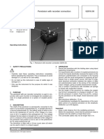 02816.00 Pendulum With Recorder Connection: Operating Instructions