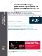 Tomographic Inversion Techniques Incorporating Physical Constraints For Line Integrated Spectroscopy in Stellarators and Tokamaks