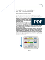 Analog Channel Re-Creation Using The Digital Service Access Node