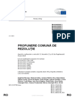 Rezoluția Privind Acordarea R Moldova A Statutului de Țară Candidată Pentru Aderarea La UE