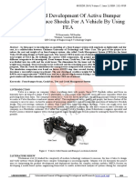 Modeling and Development of Active Bumper System To Reduce Shocks For A Vehicle by Using FEA