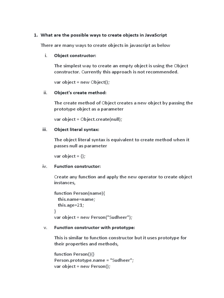 what-are-the-possible-ways-to-create-objects-in-javascript-pdf-json