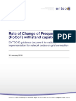 Rate of Change of Frequency (Rocof) Withstand Capability