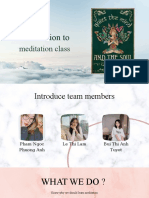 Introduction To: Meditation Class