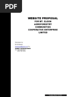 Website Proposal: For Mt. Elgon Agroforestry Communities Cooperative Enterprise Limited