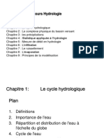 cours d'hydrologie
