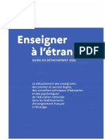 Enseigner L Tranger Guide Du D Tachement 2020 66687