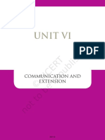 Unit Vi: Communication and Extension