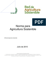 RAS Norma para Agricultura Sostenible Julio de 2010