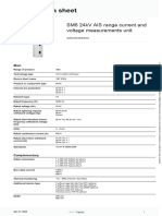 Product Data Sheet: SM6 24kV AIS Range Current and Voltage Measurements Unit