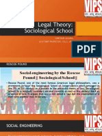 Legal Theory: Sociological School: Kanchan Lavania Assistant Professor, VSLLS, Vips