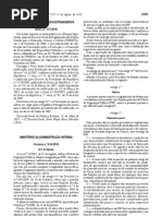 Portaria 634-2010 (Fardamento PSP)